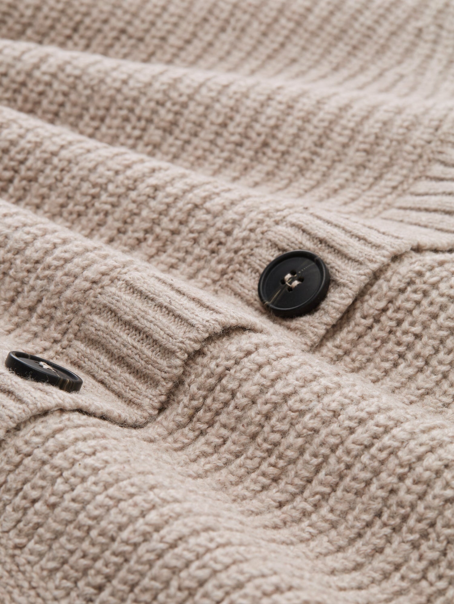Plus Size - Ripp Cardigan mit V-Ausschnitt