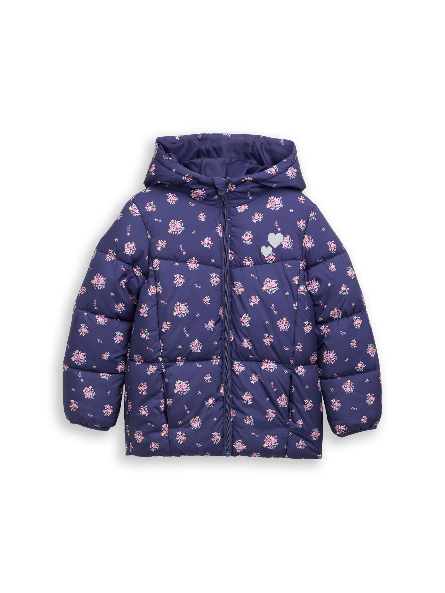 Puffer-Jacke mit Allover-Print