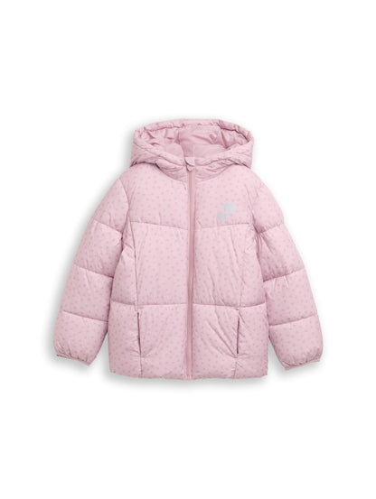 Puffer-Jacke mit Allover-Print