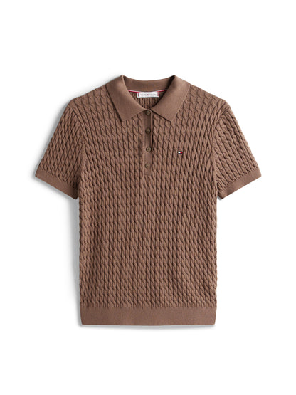 CO CABLE FINE GG POLO S/S SWT