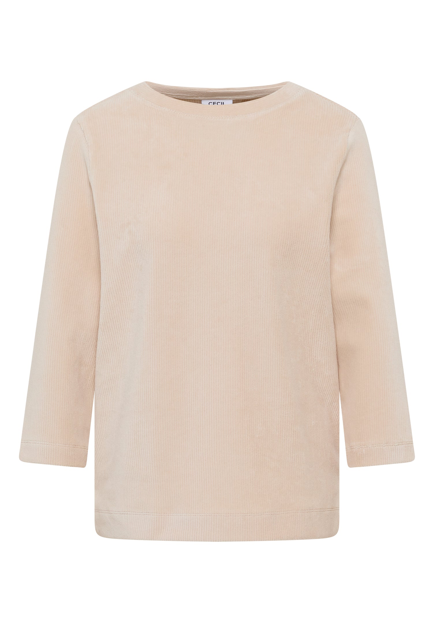 Cordshirt in Unifarbe