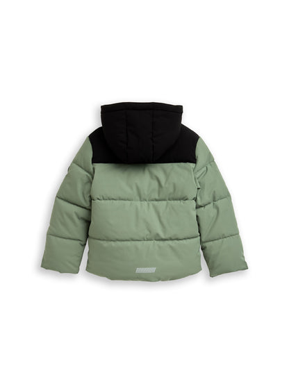 Puffer-Jacke mit abnehmbarer Kapuze