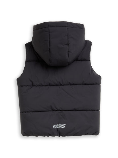 Puffer-Weste mit Kapuze