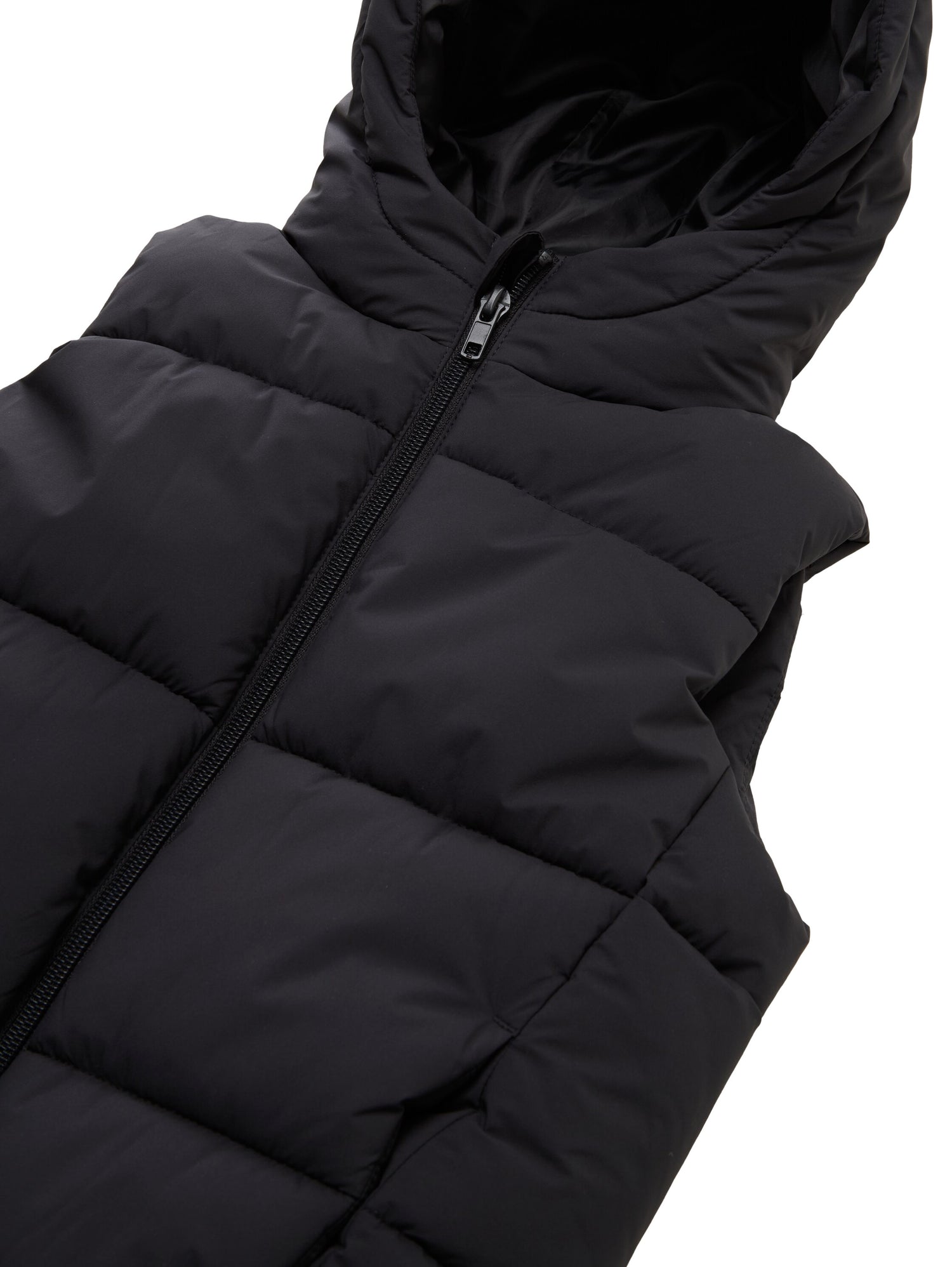 Puffer-Weste mit Kapuze