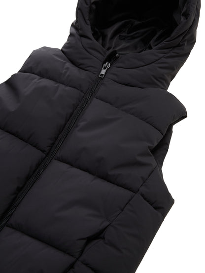 Puffer-Weste mit Kapuze