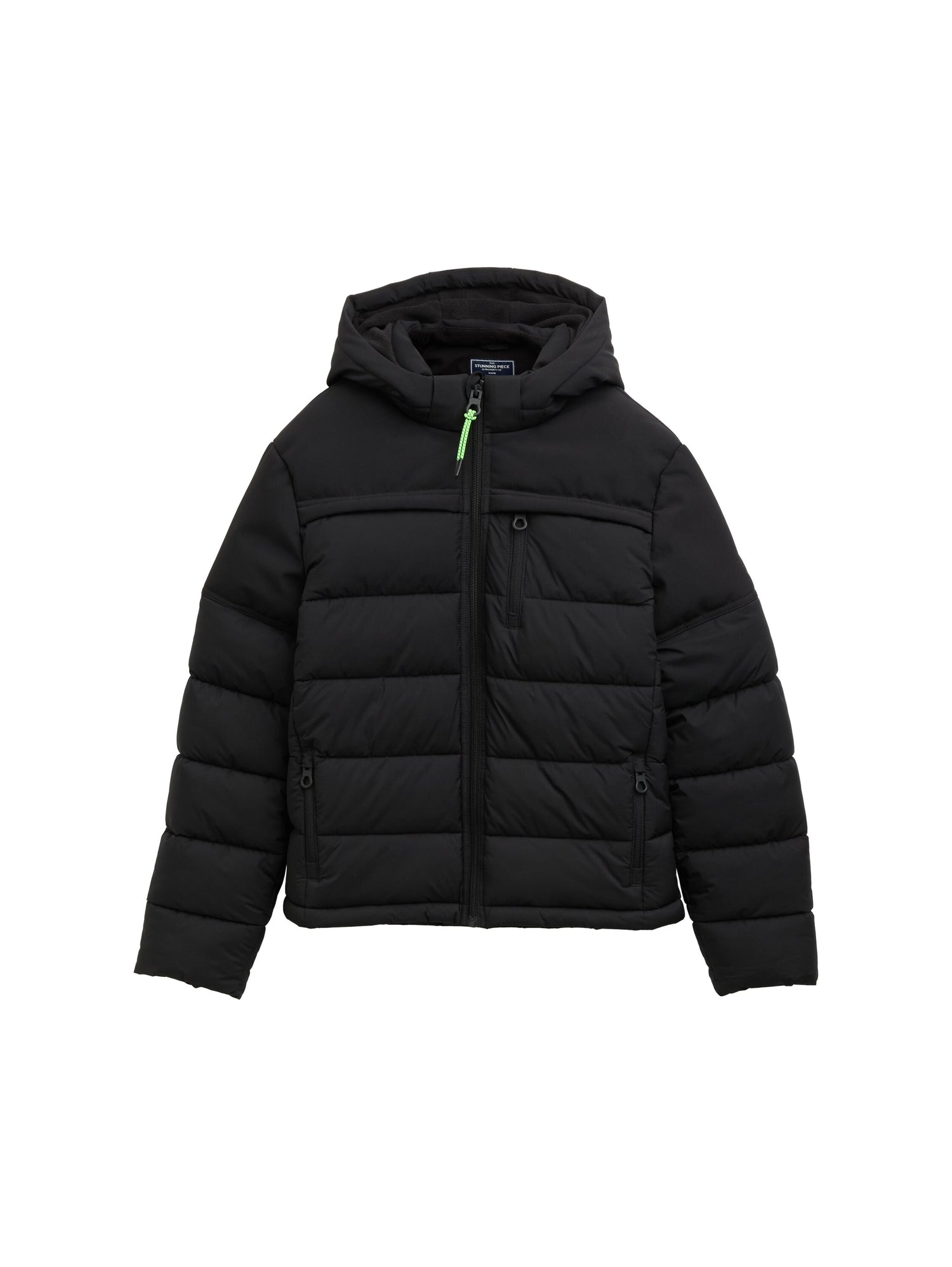Puffer-Jacke mit abnehmbarer Kapuze