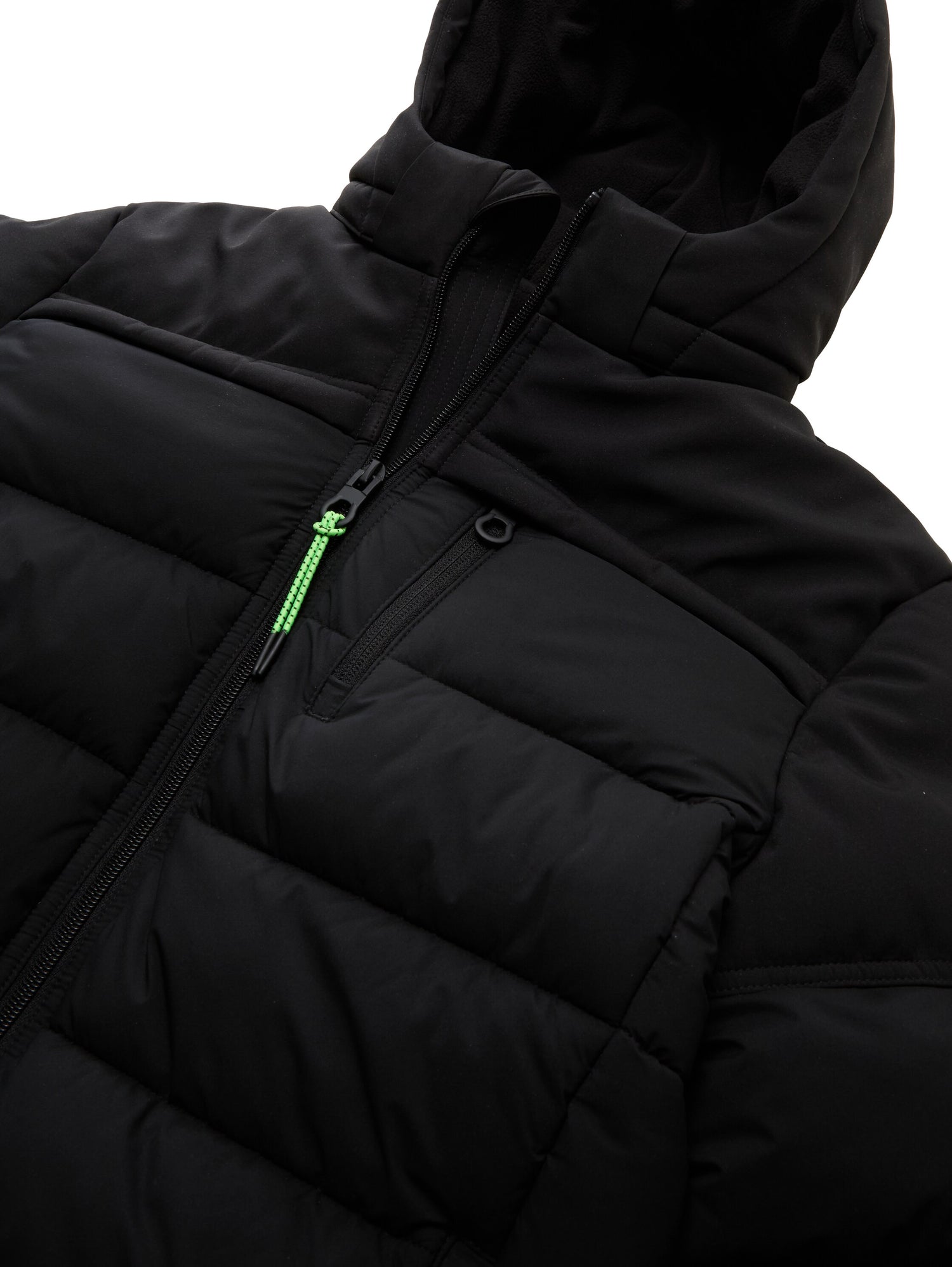 Puffer-Jacke mit abnehmbarer Kapuze