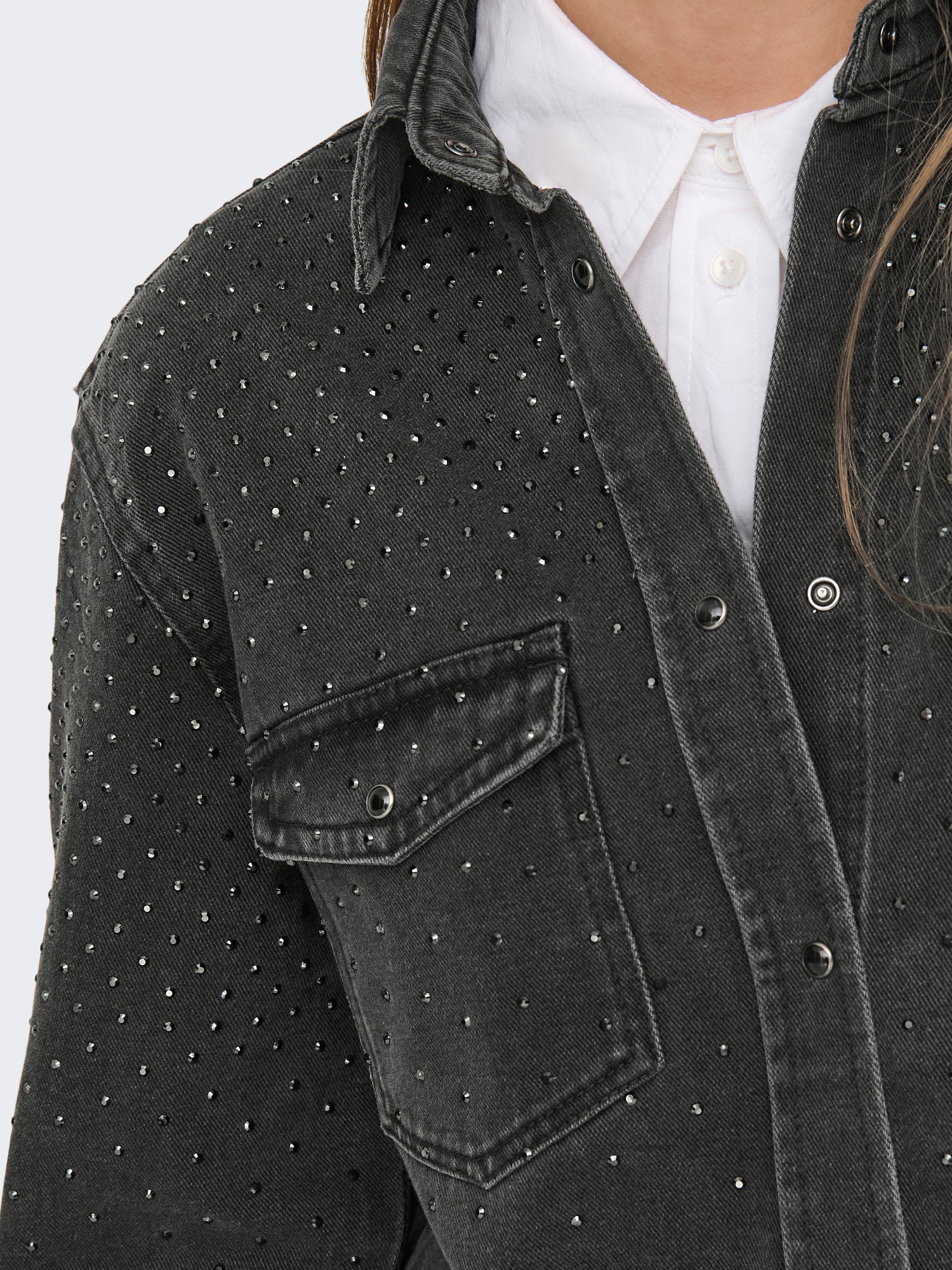 JDYSTINE STONE LS SHIRT DNM