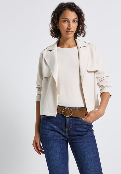 Street One Damen Gürtel Velours Ovale Schnalle Leder