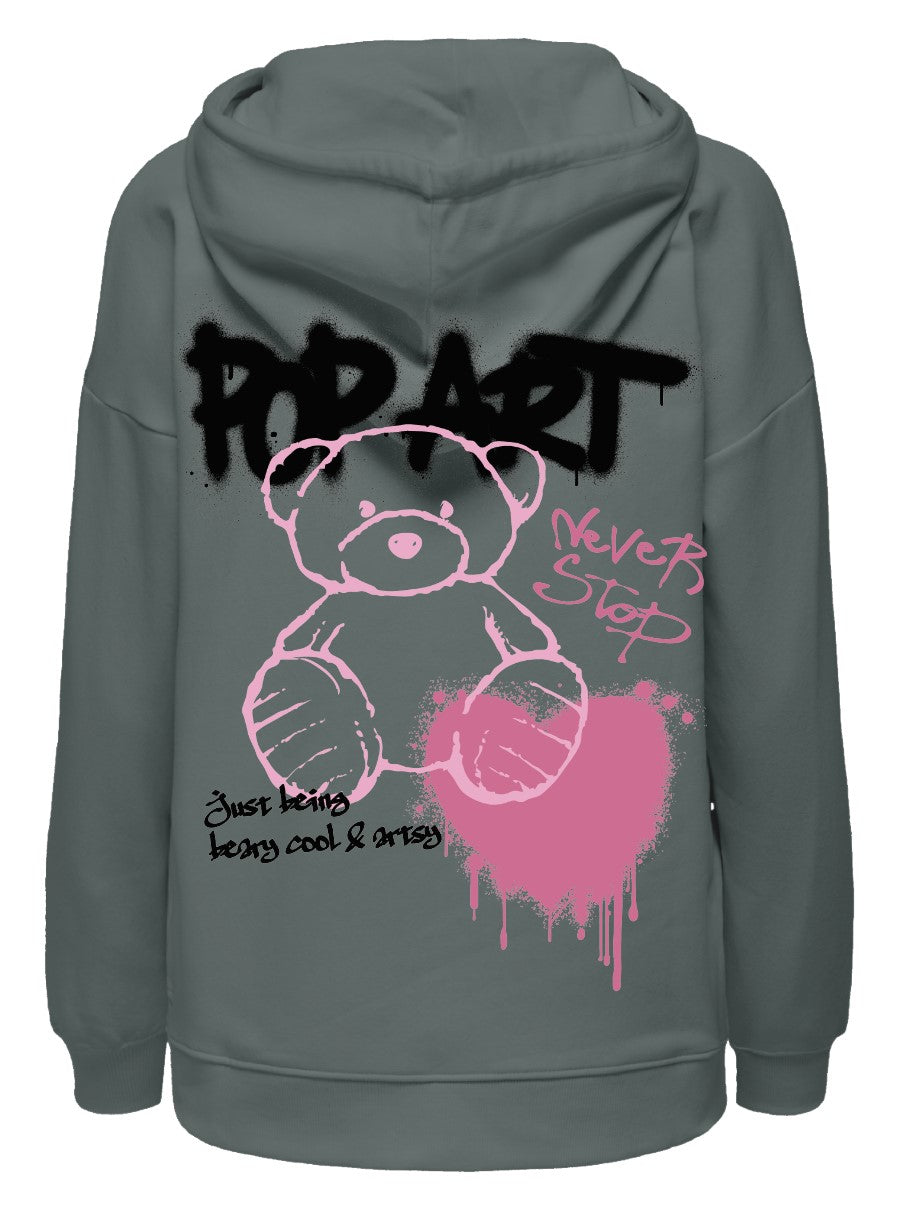 ONLELODIE L/S GRAFITTI HOOD BOX SWT