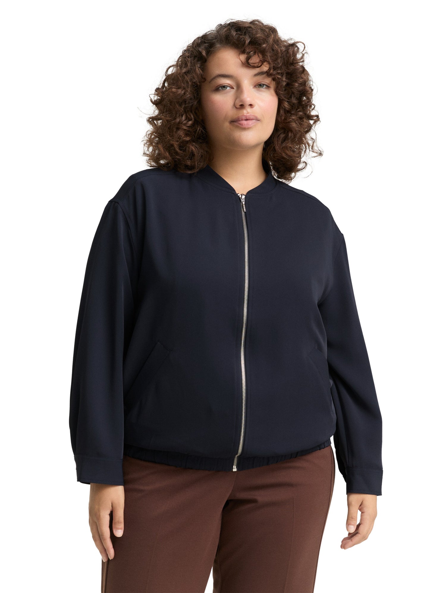 Plus Size - Loose Fit Blouson Jacke