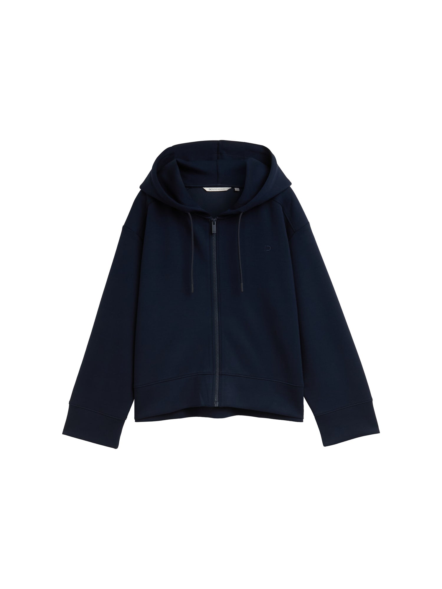 Loose Fit Scuba Hoodie Sweatjacke