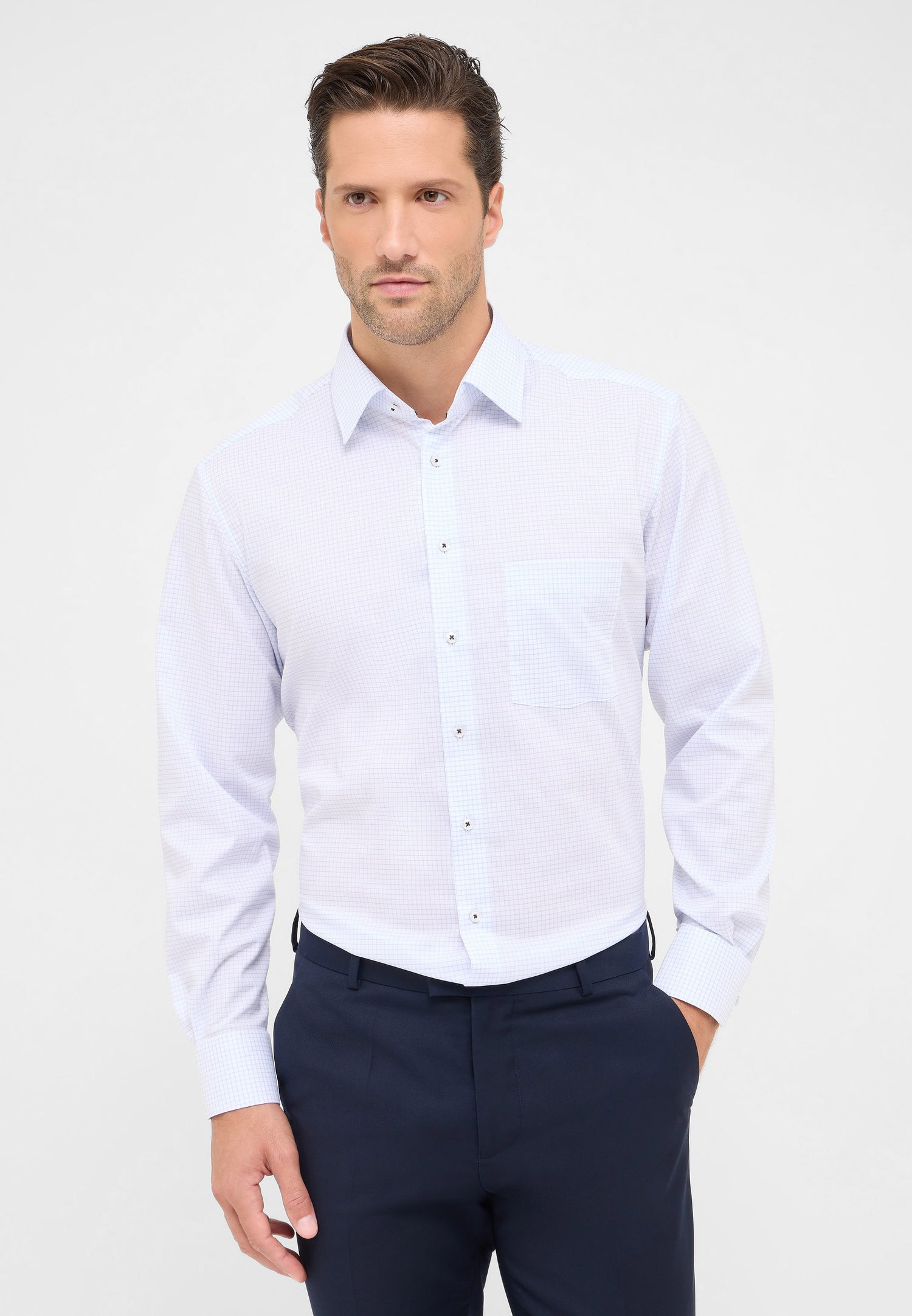 Eterna Herren Hemd Langarm Pflegeleicht