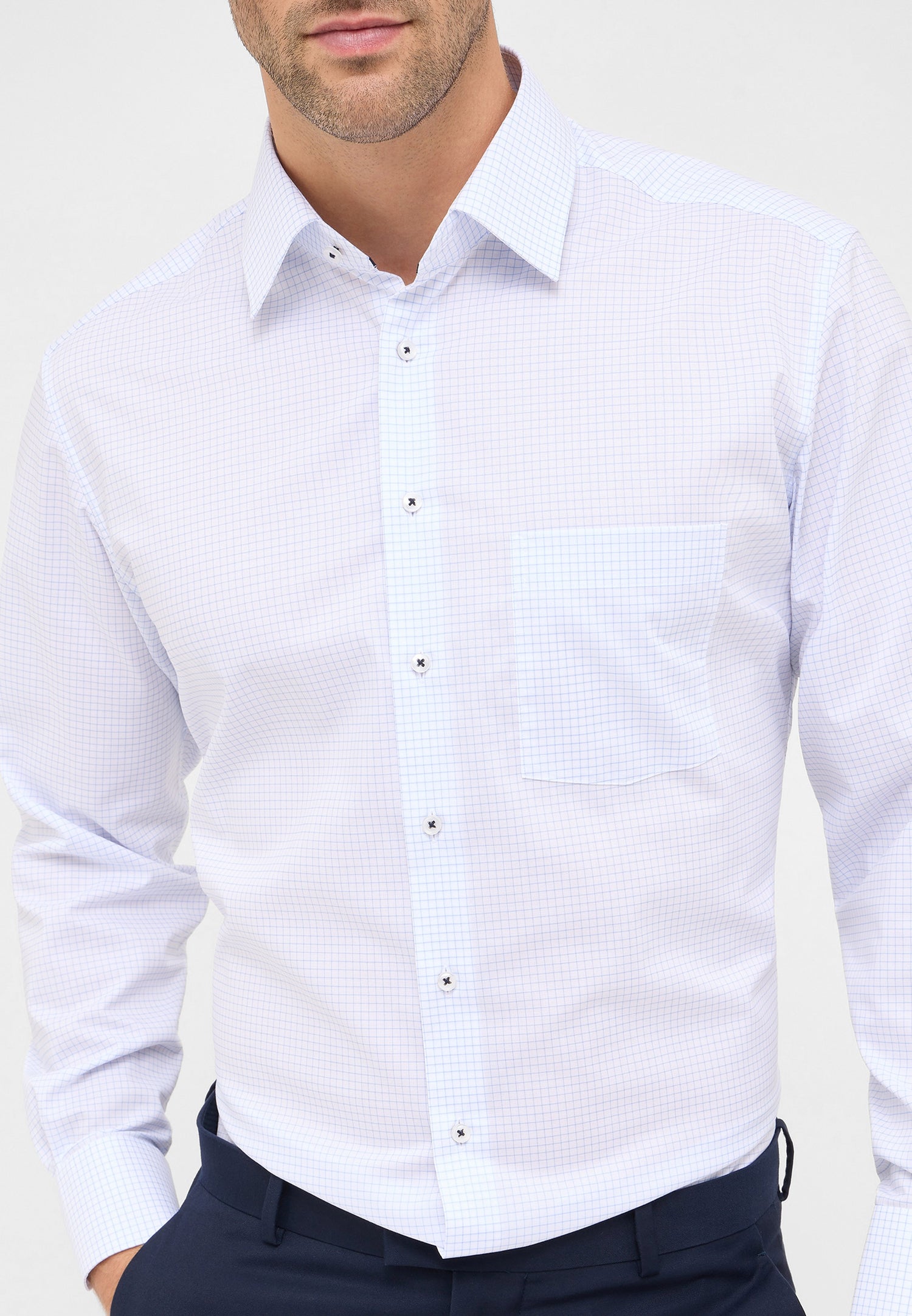 Eterna Herren Hemd Langarm Pflegeleicht