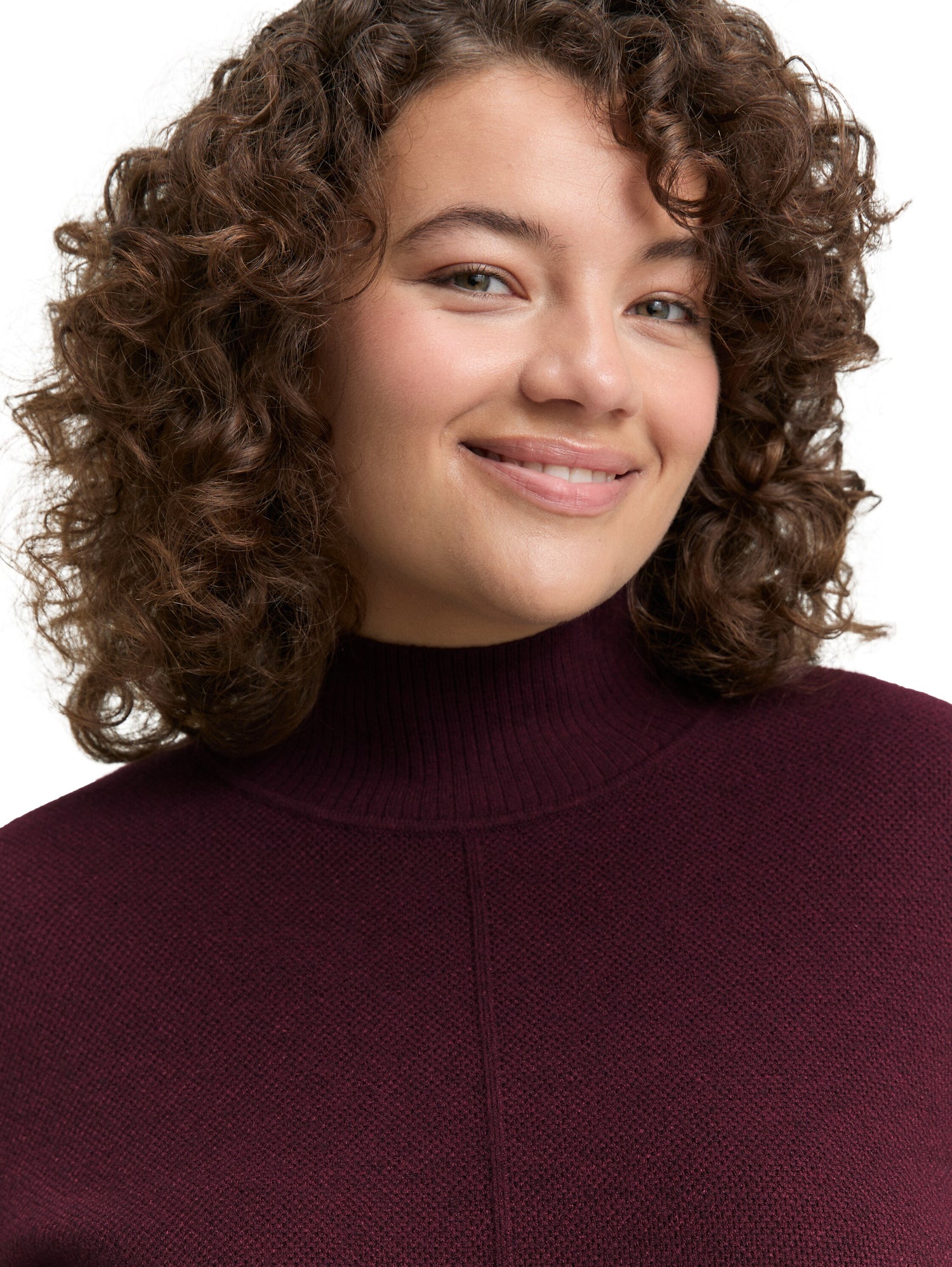 Plus Size - Strickkleid mit Stehkragen