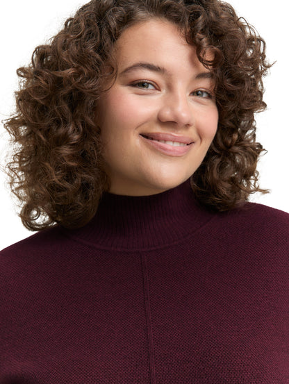 Plus Size - Strickkleid mit Stehkragen