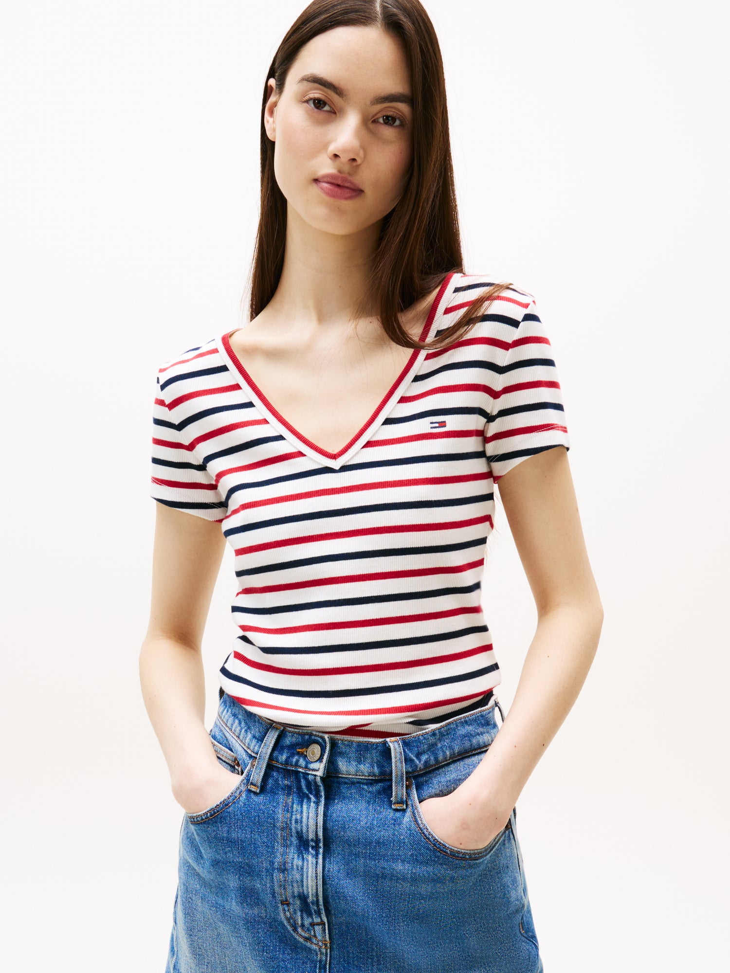 TJW SLIM ESSENTIAL RIB V SS