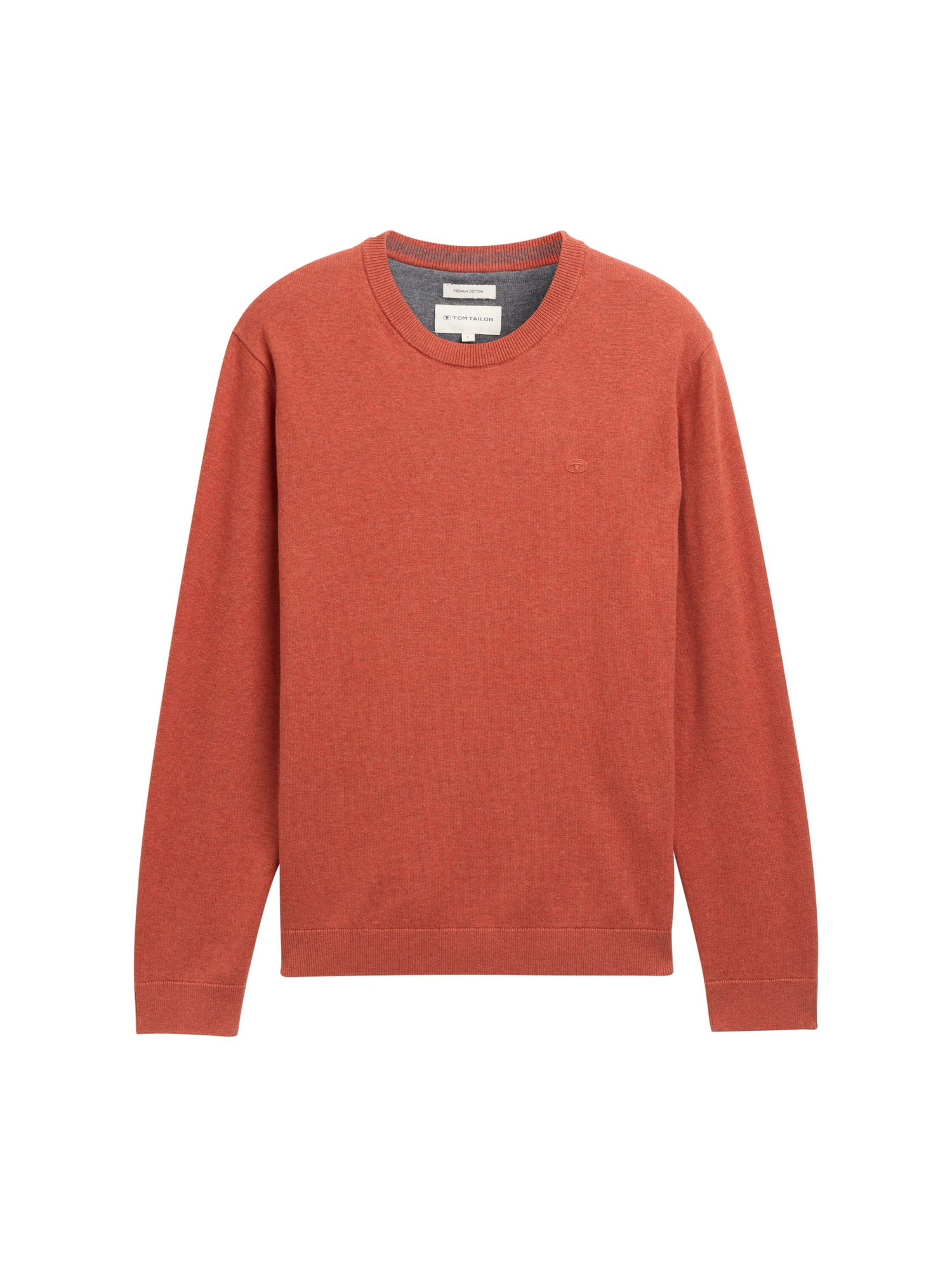 Basic Strickpullover aus Baumwolle