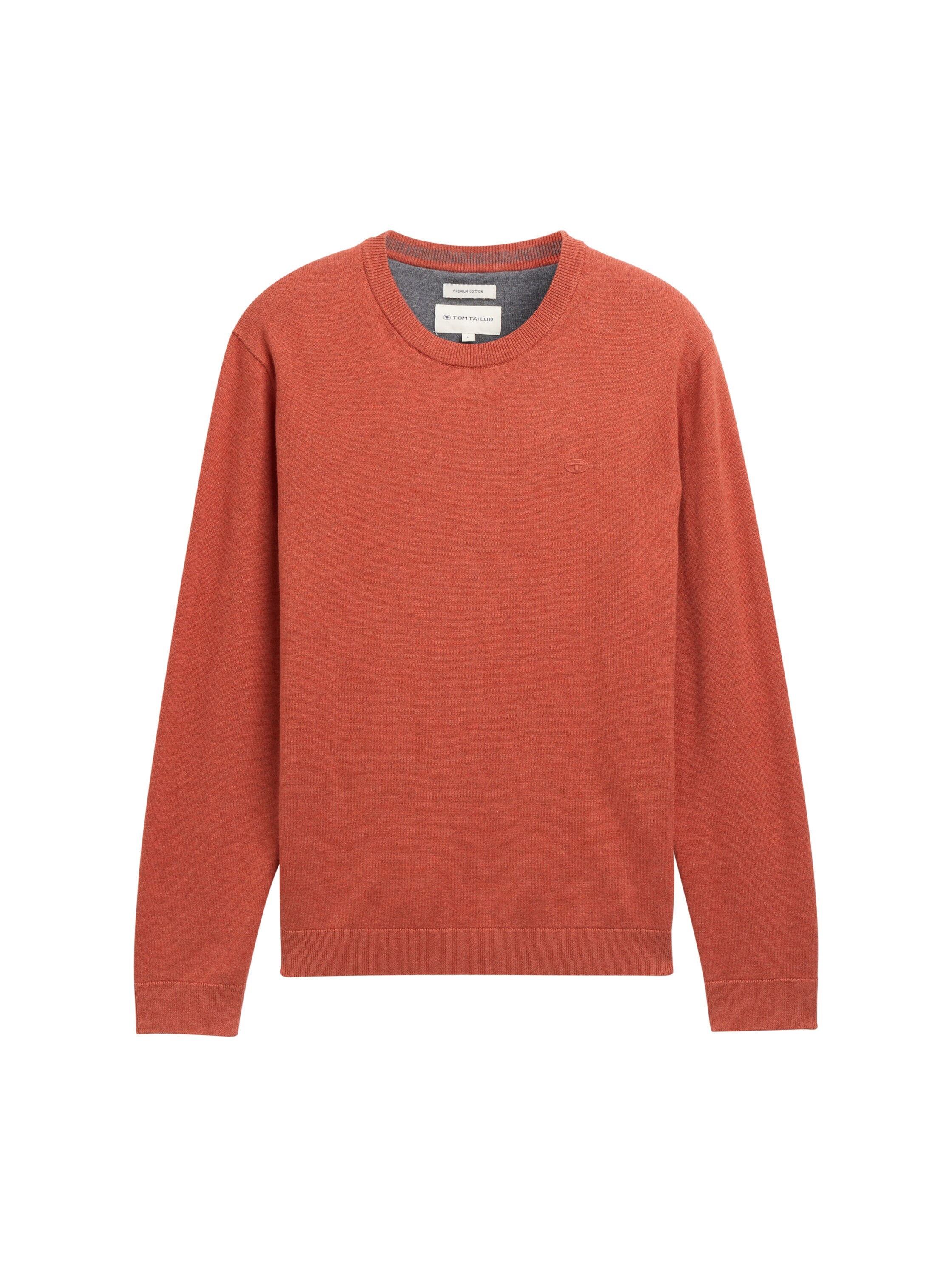 Basic Strickpullover aus Baumwolle
