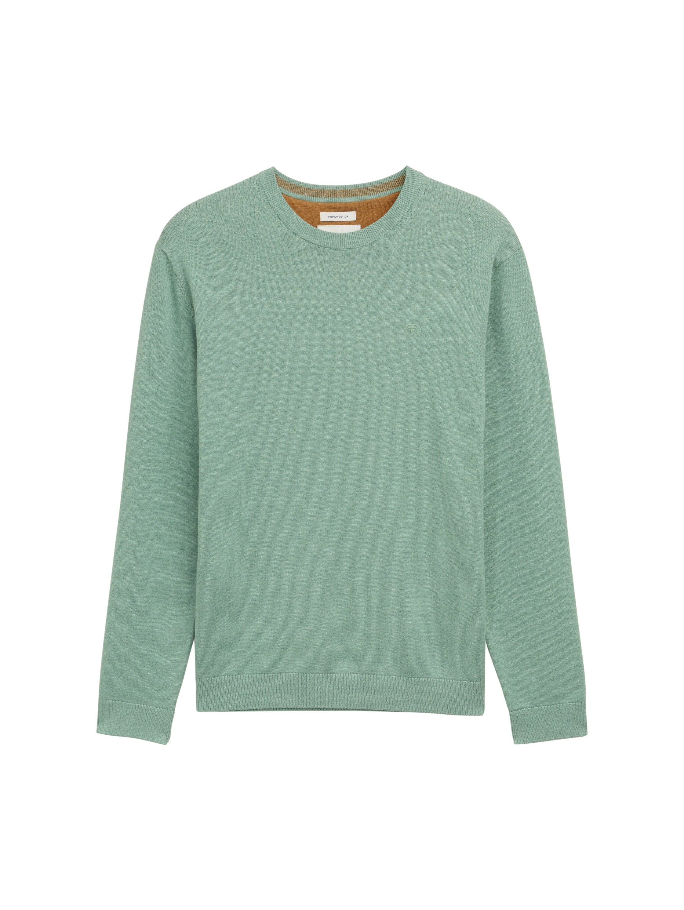 Basic Strickpullover aus Baumwolle