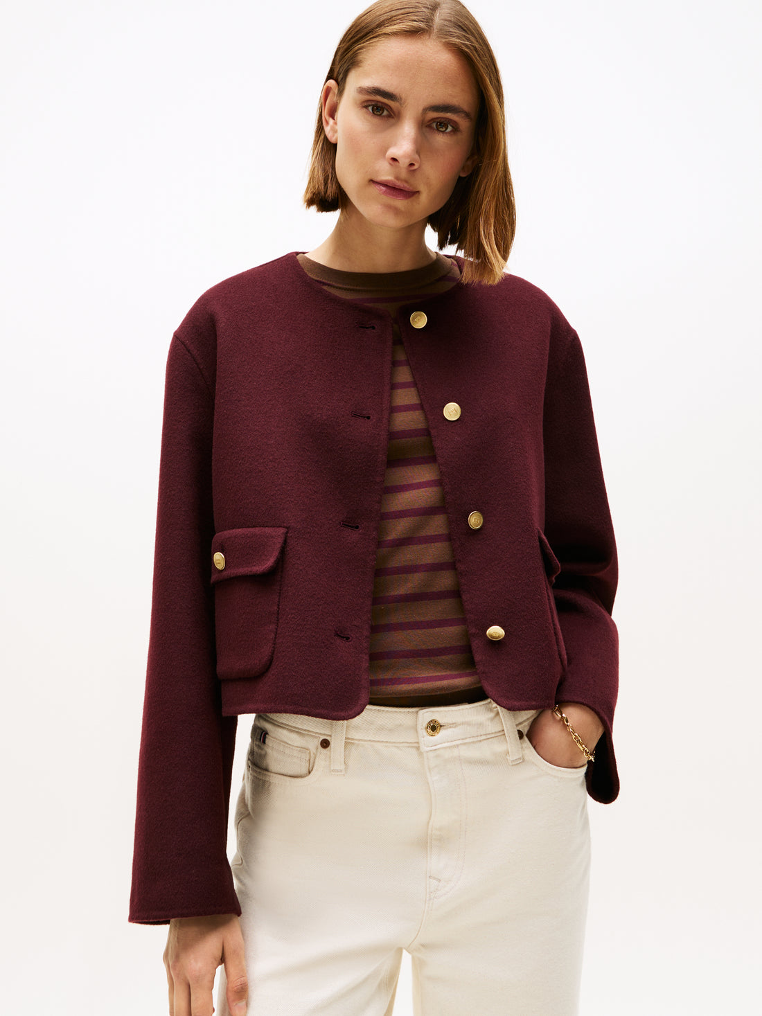 DF WOOL BLEND REG LADY JACKET