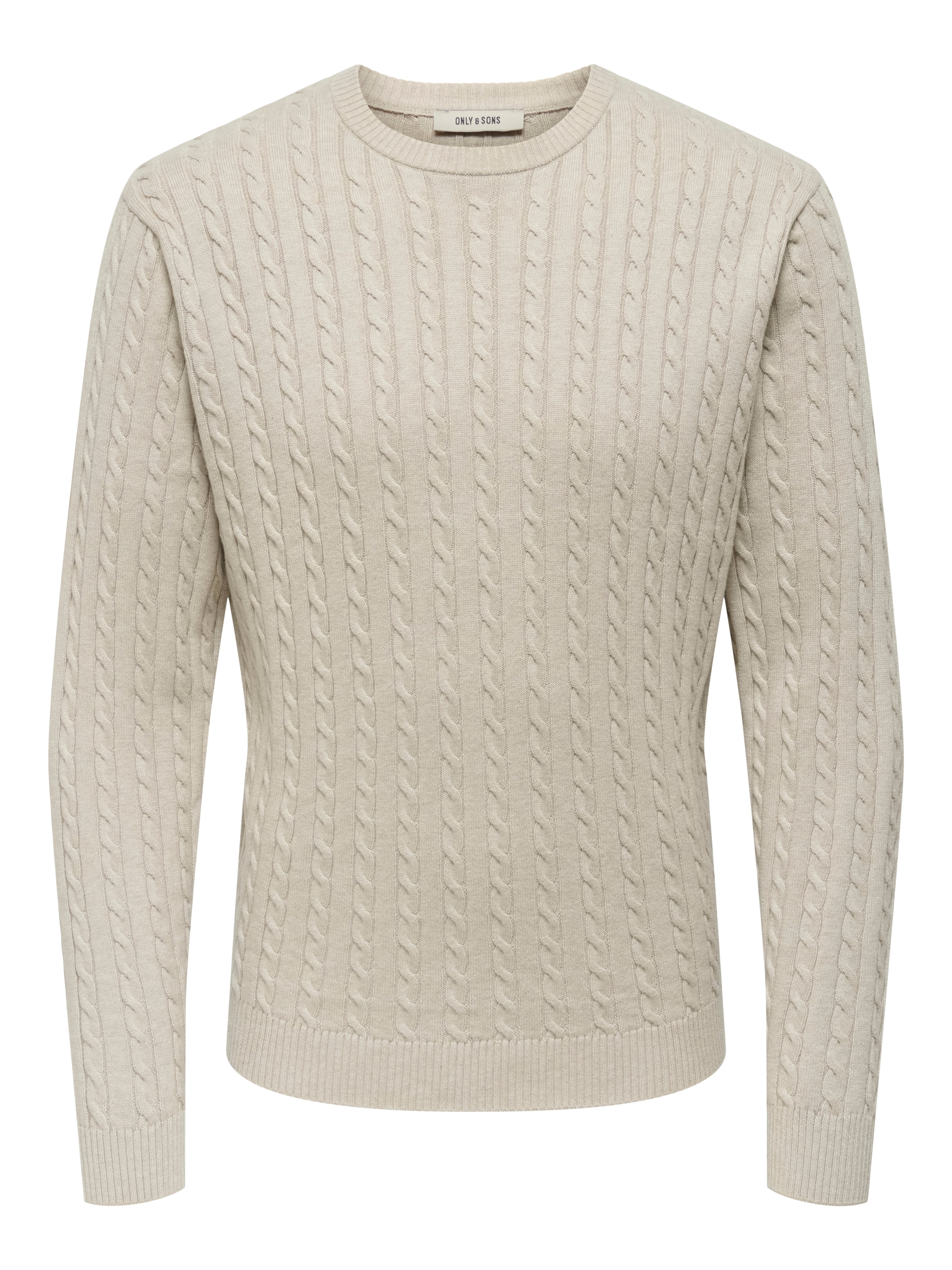 ONSLOUI REG 12 CABEL CREW KNIT NOOS