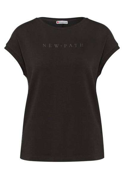 T-Shirt mit Glitzerdetails
