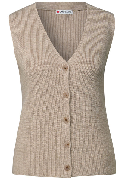Softe Rippstrick-Weste