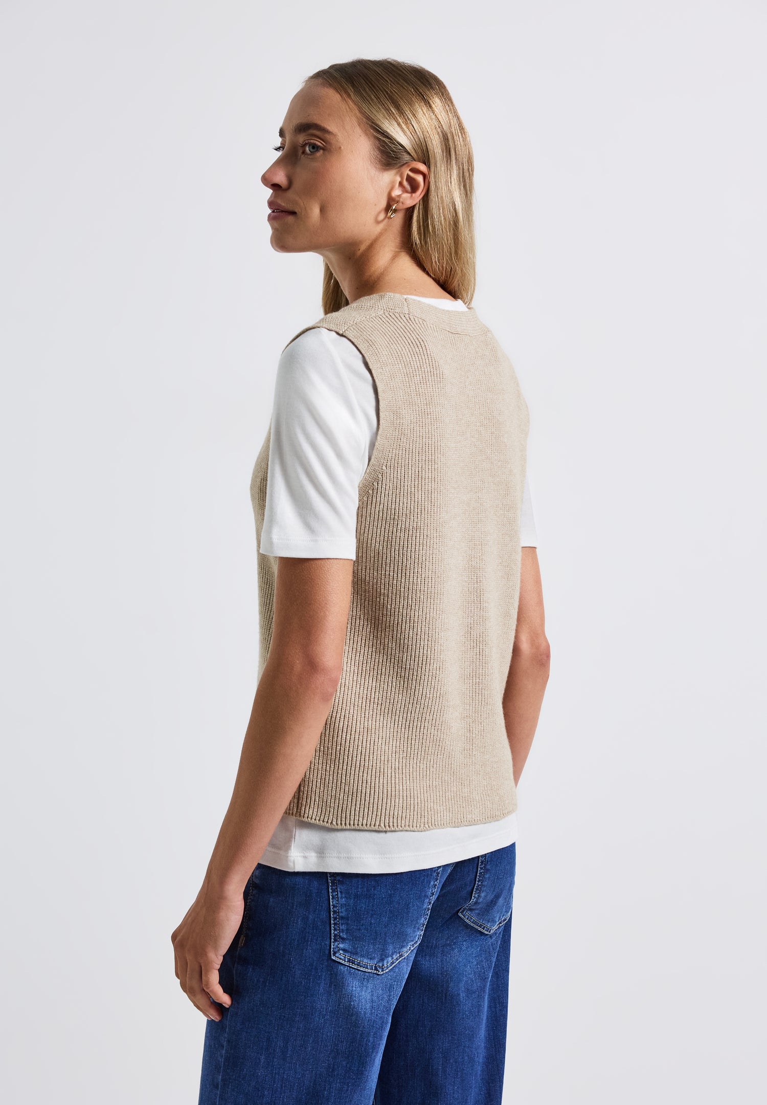 Softe Rippstrick-Weste