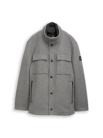 2-in-1 Wolljacke mit abnehmbarer Innenjacke