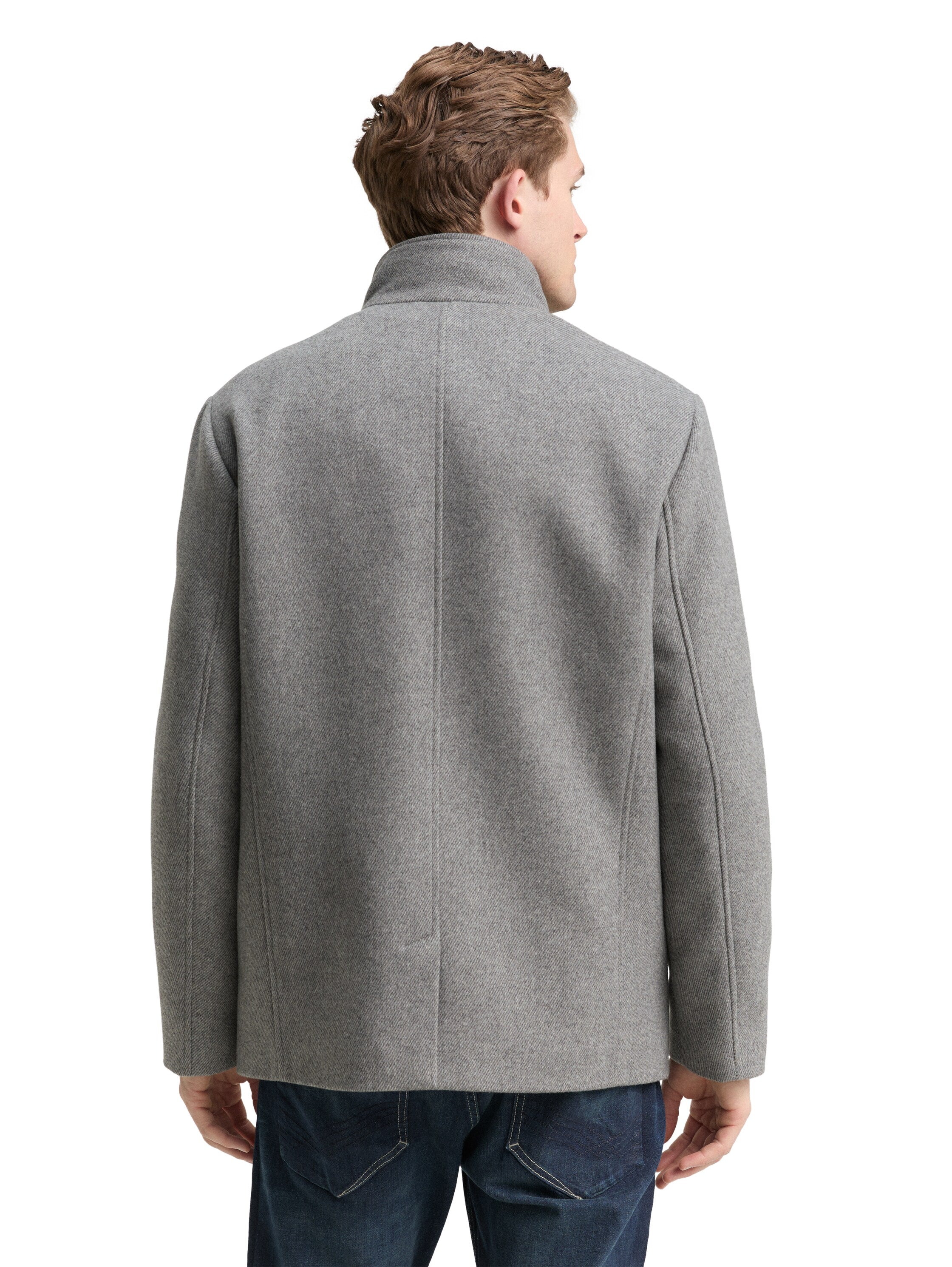 2-in-1 Wolljacke mit abnehmbarer Innenjacke