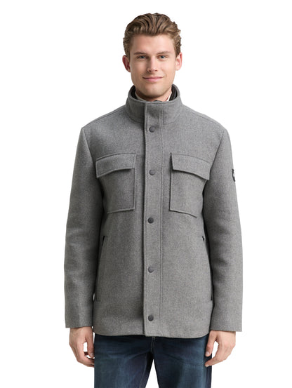2-in-1 Wolljacke mit abnehmbarer Innenjacke