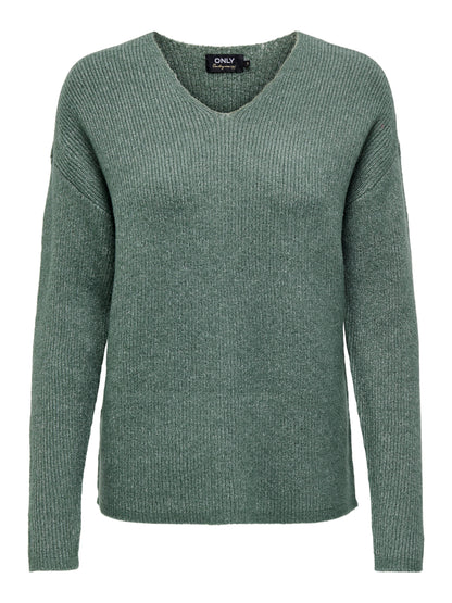 ONLCAMILLA V-NECK L/S PULLOVER KNT NOOS