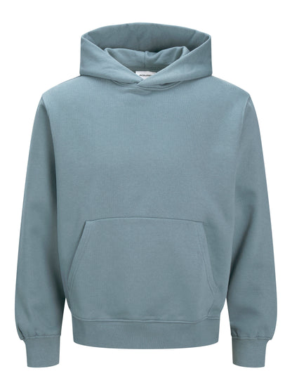 Basic Herren Kapuzenpullover Eingesetzte Ärmel Känguru Tasche