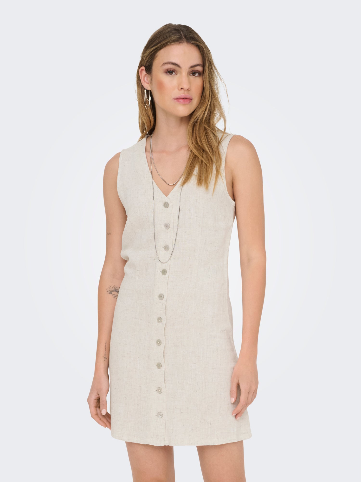 ONLSIESTA LIN BL SL SHORT DRESS PNT NOOS
