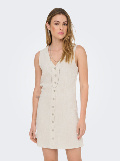 ONLSIESTA LIN BL SL SHORT DRESS PNT NOOS