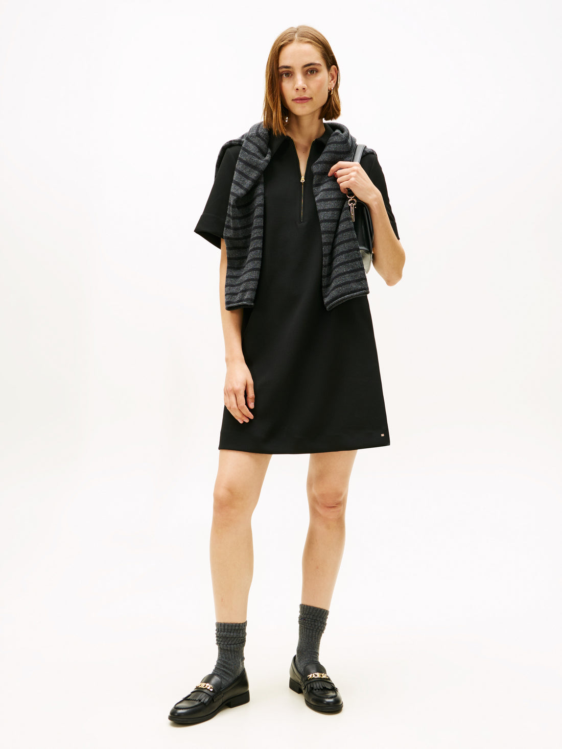 PUNTO KNEE S/S SHIFT DRESS