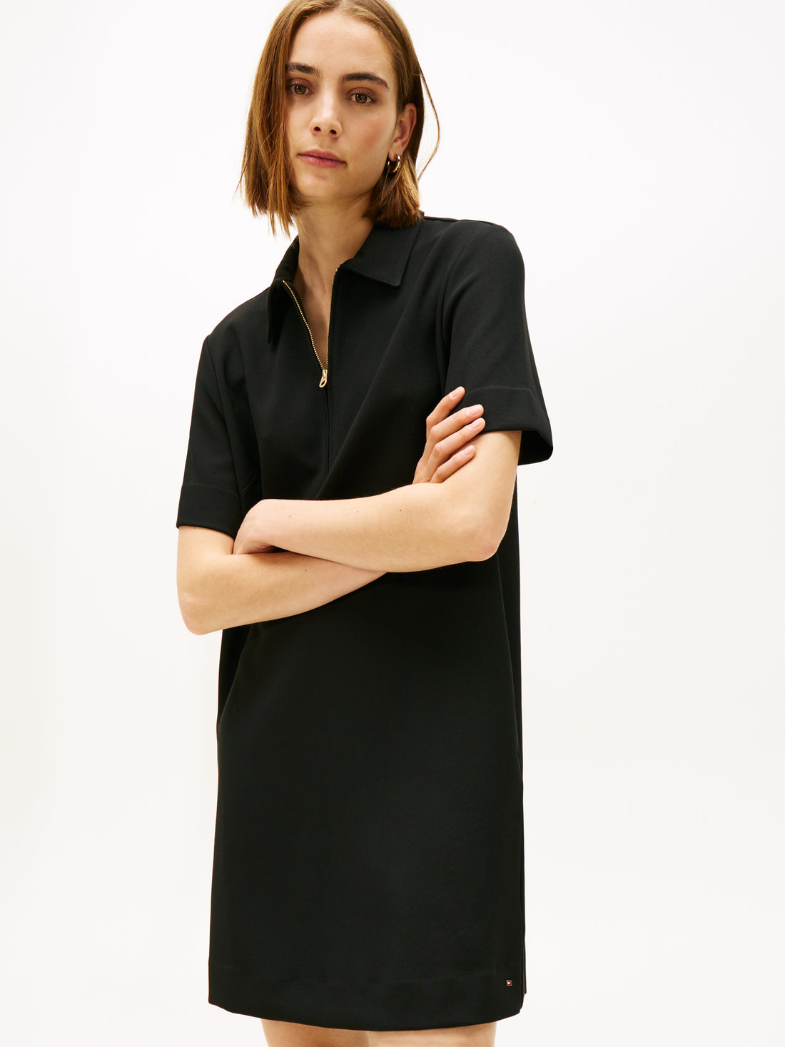 PUNTO KNEE S/S SHIFT DRESS