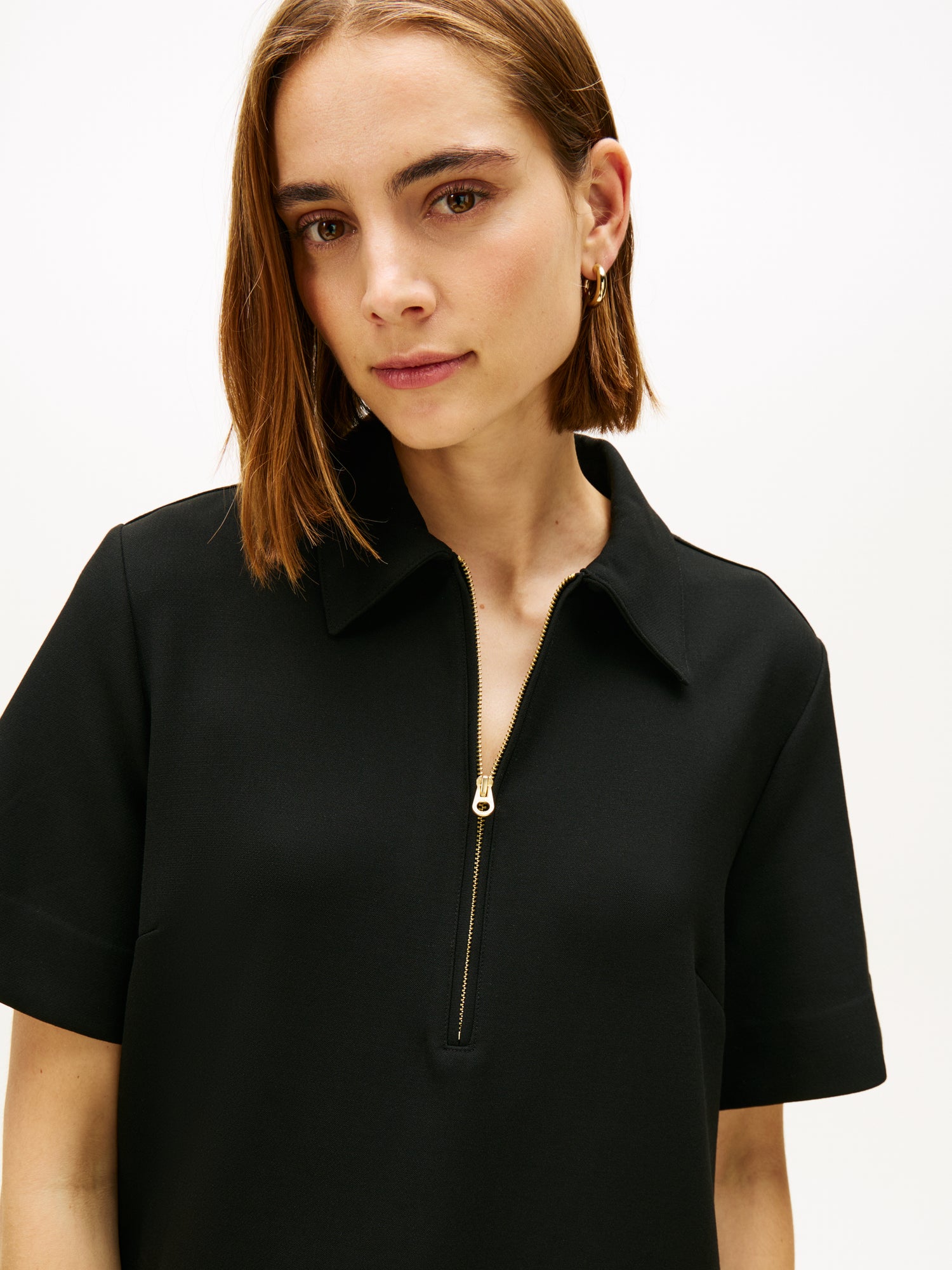 PUNTO KNEE S/S SHIFT DRESS