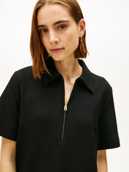 PUNTO KNEE S/S SHIFT DRESS
