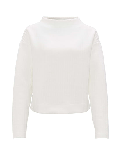 OPUS Sweatshirt Damen - Bequemes Langarmshirt mit Funnel Neck