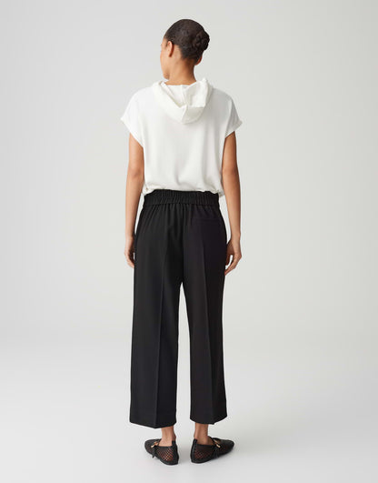 OPUS Webware Damen Hose mit Bügelfalten und Gummibund