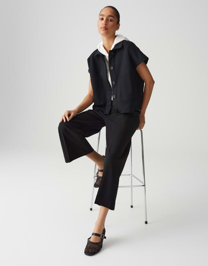 OPUS Webware Damen Hose mit Bügelfalten und Gummibund