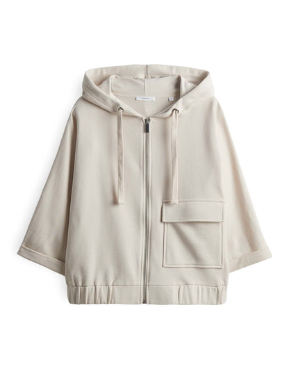 OPUS Hoodie Damen Kapuzenpullover mit Batwing Fit