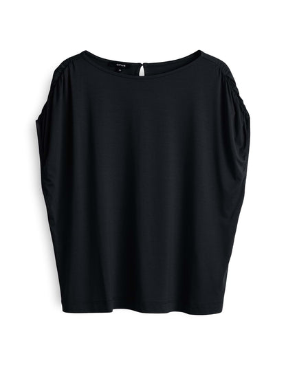 OPUS Damen T-Shirt mit elastischem Raffdetail an der Schulter