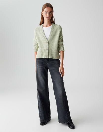 OPUS Damen Strickpullover V-Ausschnitt Langarm