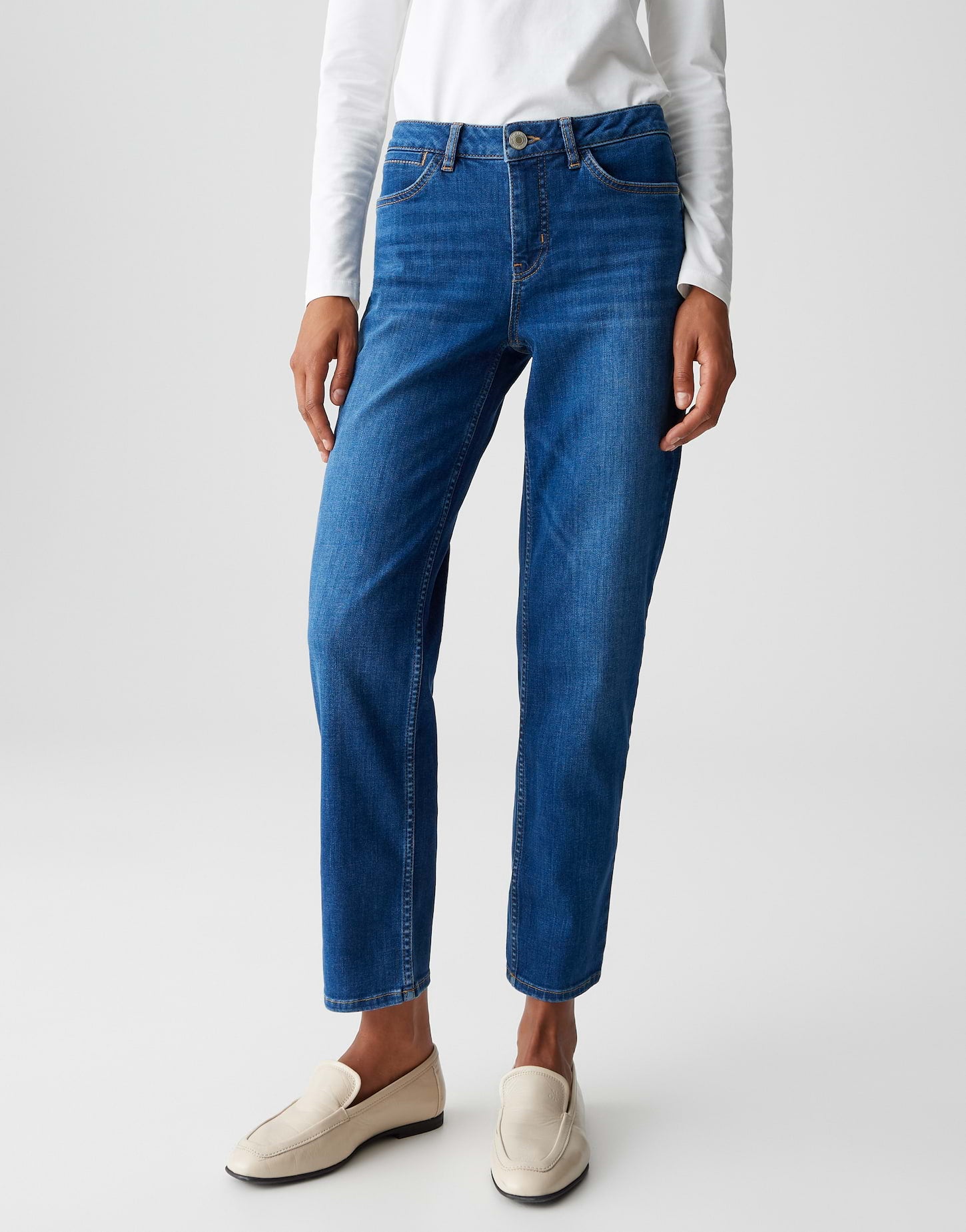 OPUS Authentic Denim Damen Jeans Slim Fit Stretchhose