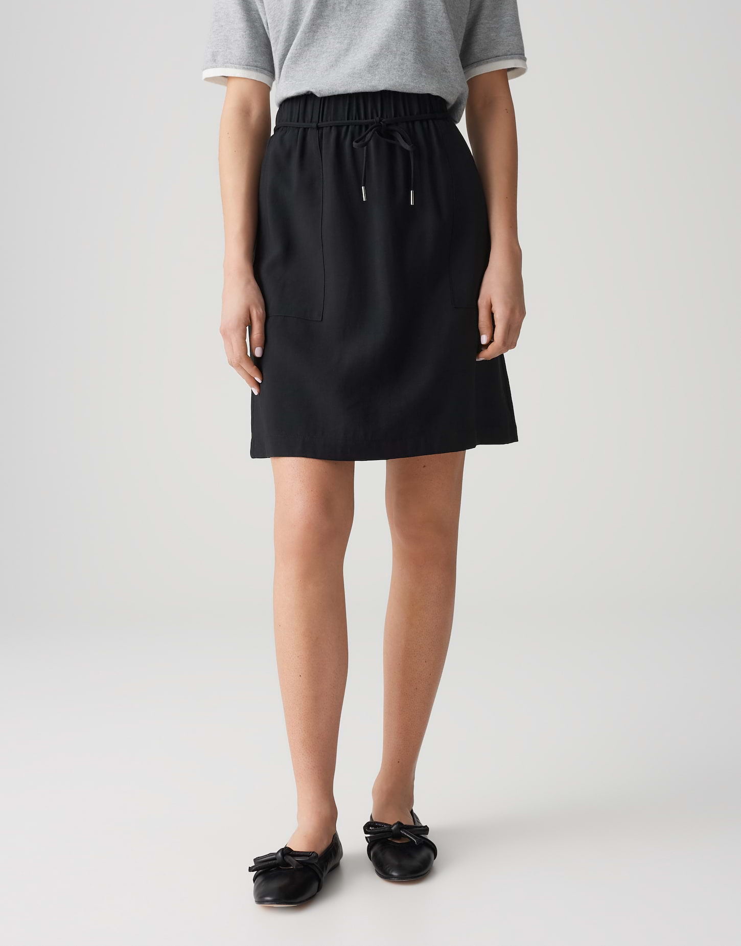 OPUS Lockeres Mini-Kleid Damen Webware mit Cargotaschen