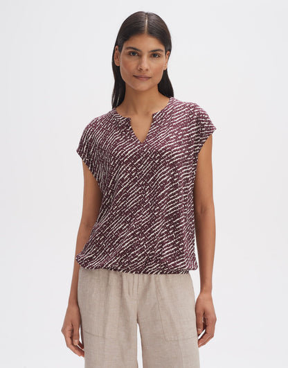 OPUS Basic T-Shirt Damen Basic Fit Viskose Elasthan