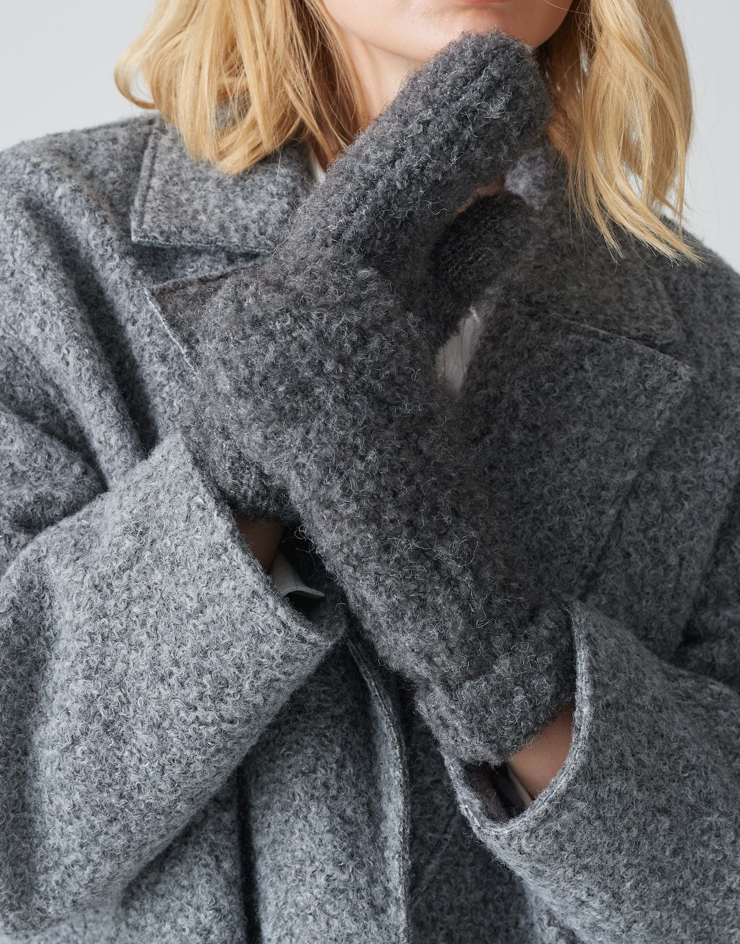 OPUS Strickpullover Damen Strickmuster Rundhalsausschnitt